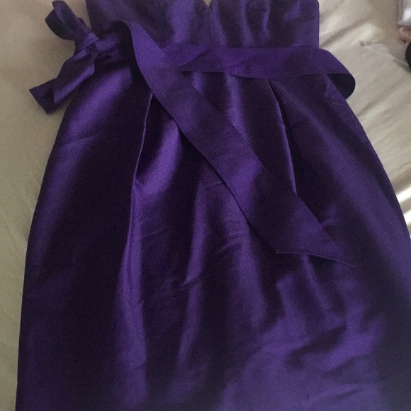 J. Crew Strapless Purple Dress 6 NWOT - Picture 2 of 2